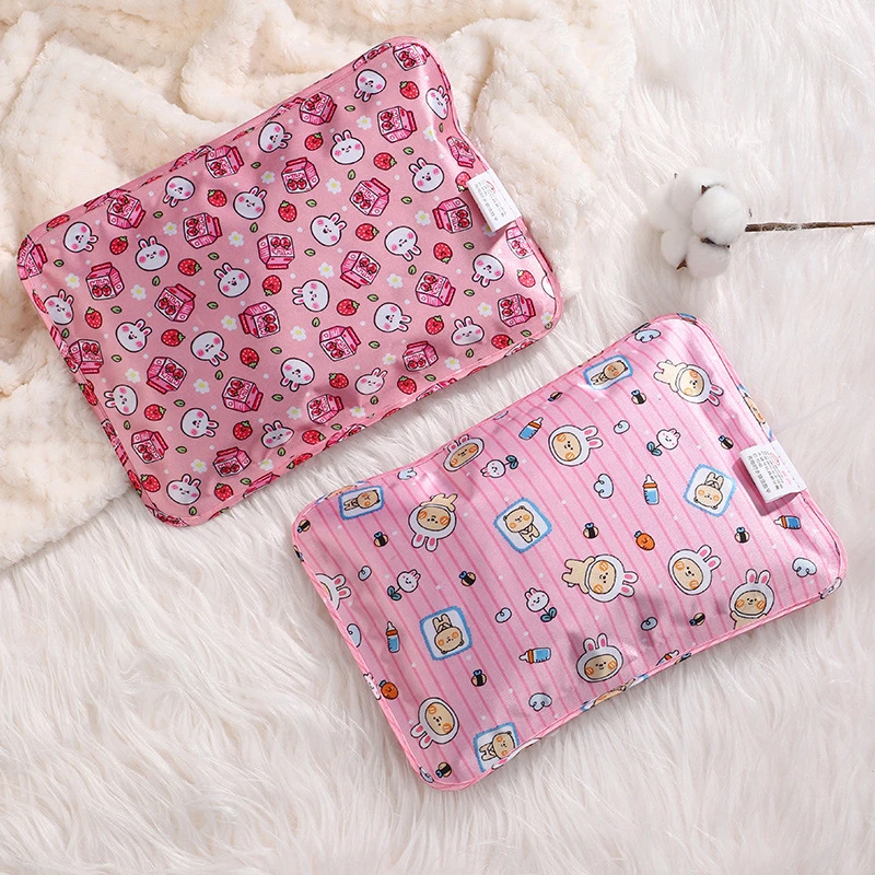 Cartoon Rechargeable Electric Hot Water Bottle Hand Warmer Heater Bag For Winter Portable Hot Water Bottle Not Include Water