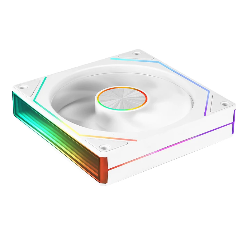 HNHU-8pro ARGB PC 케이스 팬 120mm 인피니티 미러 디자인 마더보드 조명 동기화 4PIN PWM CPU 쿨러 팬 벤티라도르 에어쿨러
