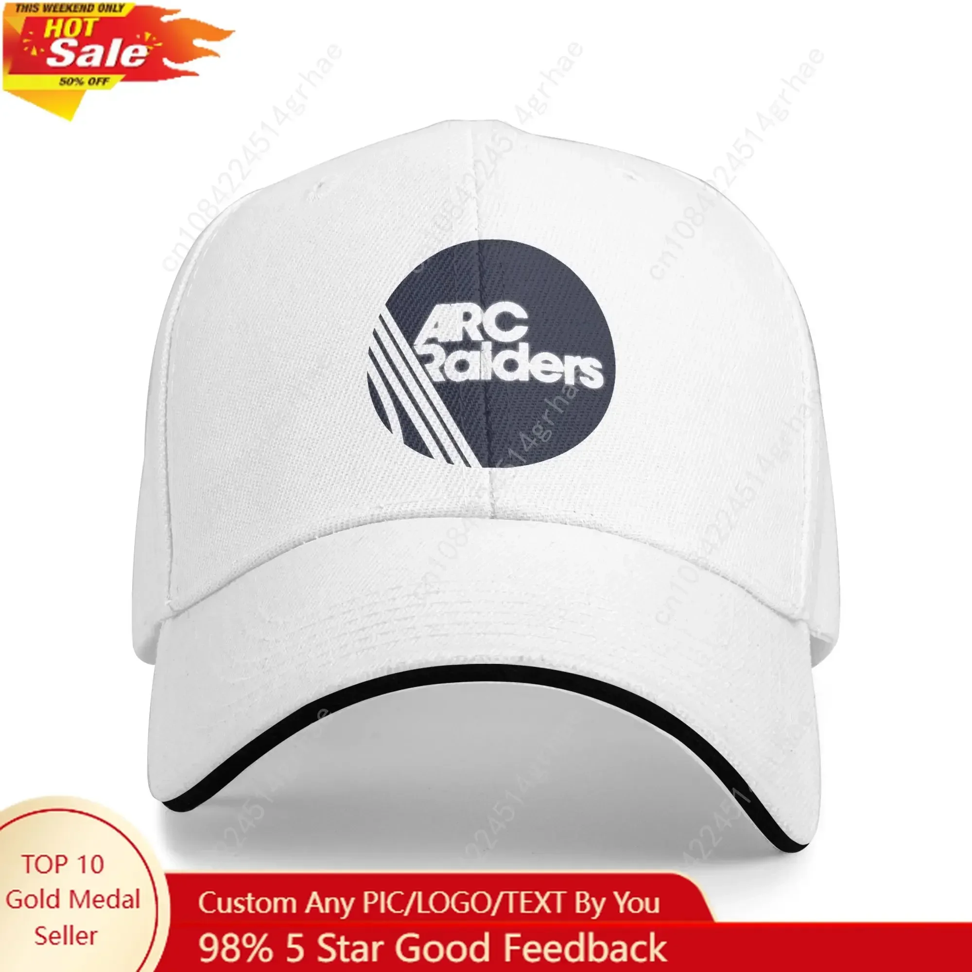 Arc Raiders Logo Baseball Cap Retro Sandwich Cap Unisex Breathable Sun Cap Outdoor
