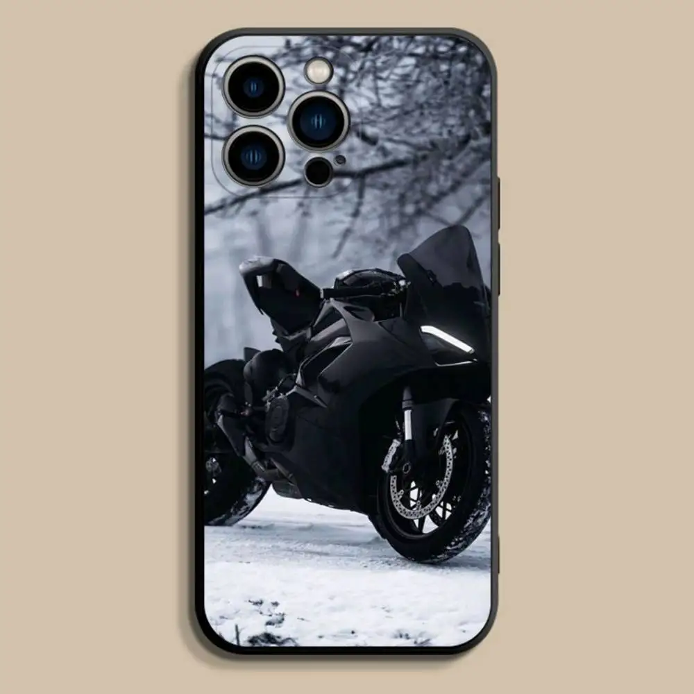 Cool D-DucatiesES-Is Funda de teléfono para iPhone 17,16,15,14,13,12,Pro,Max,Plus,E,SE4,Air,Mini Funda suave negra