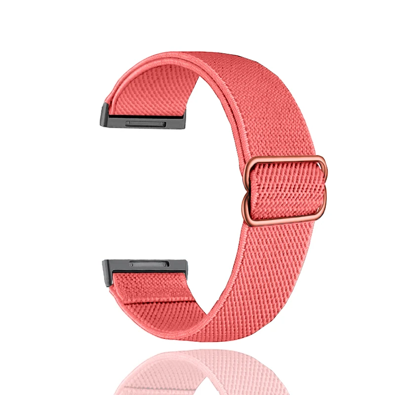Elastic Bracelet Band for Fitbit Charge 5 Strap Sports Watchband Nylon Wristband Replacement Strap for Fitbit Versa 2/3