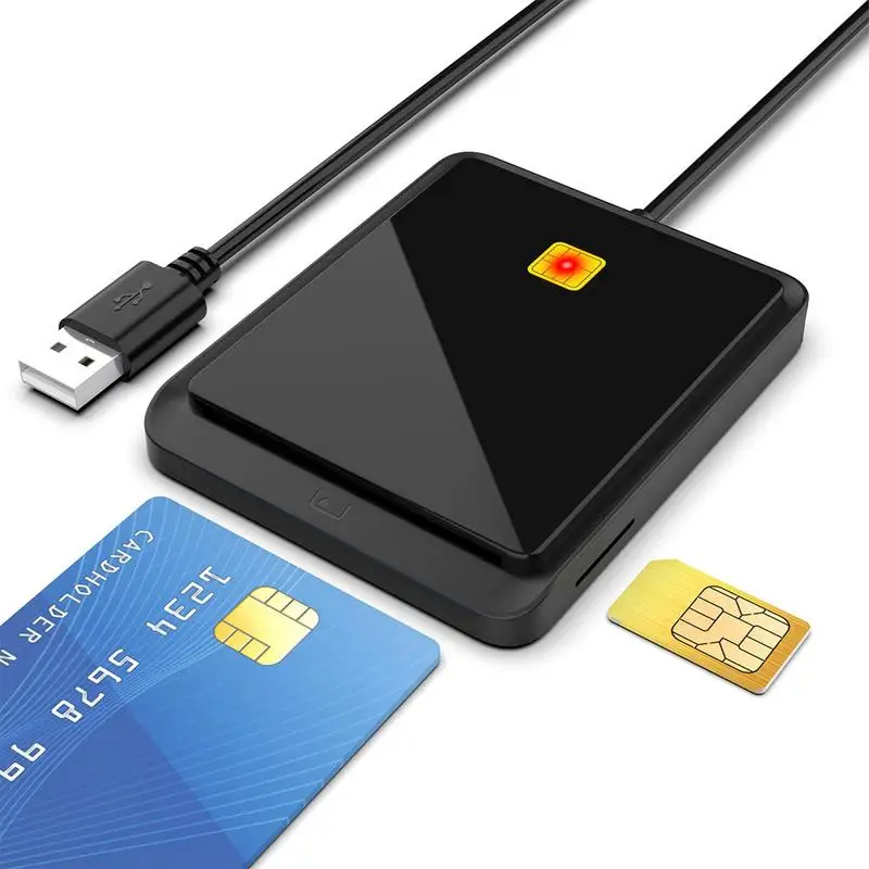 

CAC Reader USB Smart Card Access Reader Common Access Universal Multipurpose USB Smart Card Reader For Payment Tax Work Online