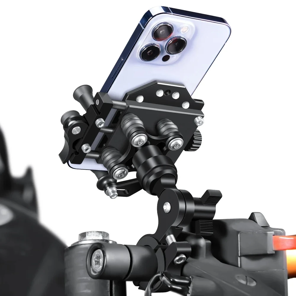 

Металлическая подставка для телефона на мотоцикл с амортизатором, высококачественный держатель для мобильного телефона на велосипед/мотоцикл, кронштейн для навигации