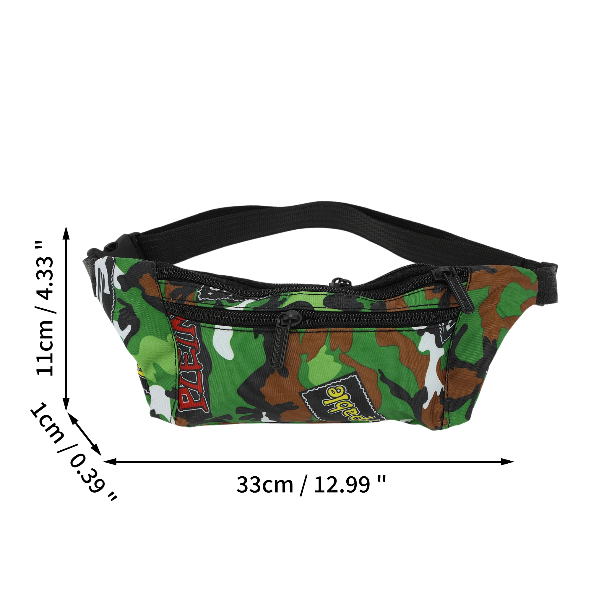 X Autohaux Thin Camo Fanny Pack Green 1 قطعة #3