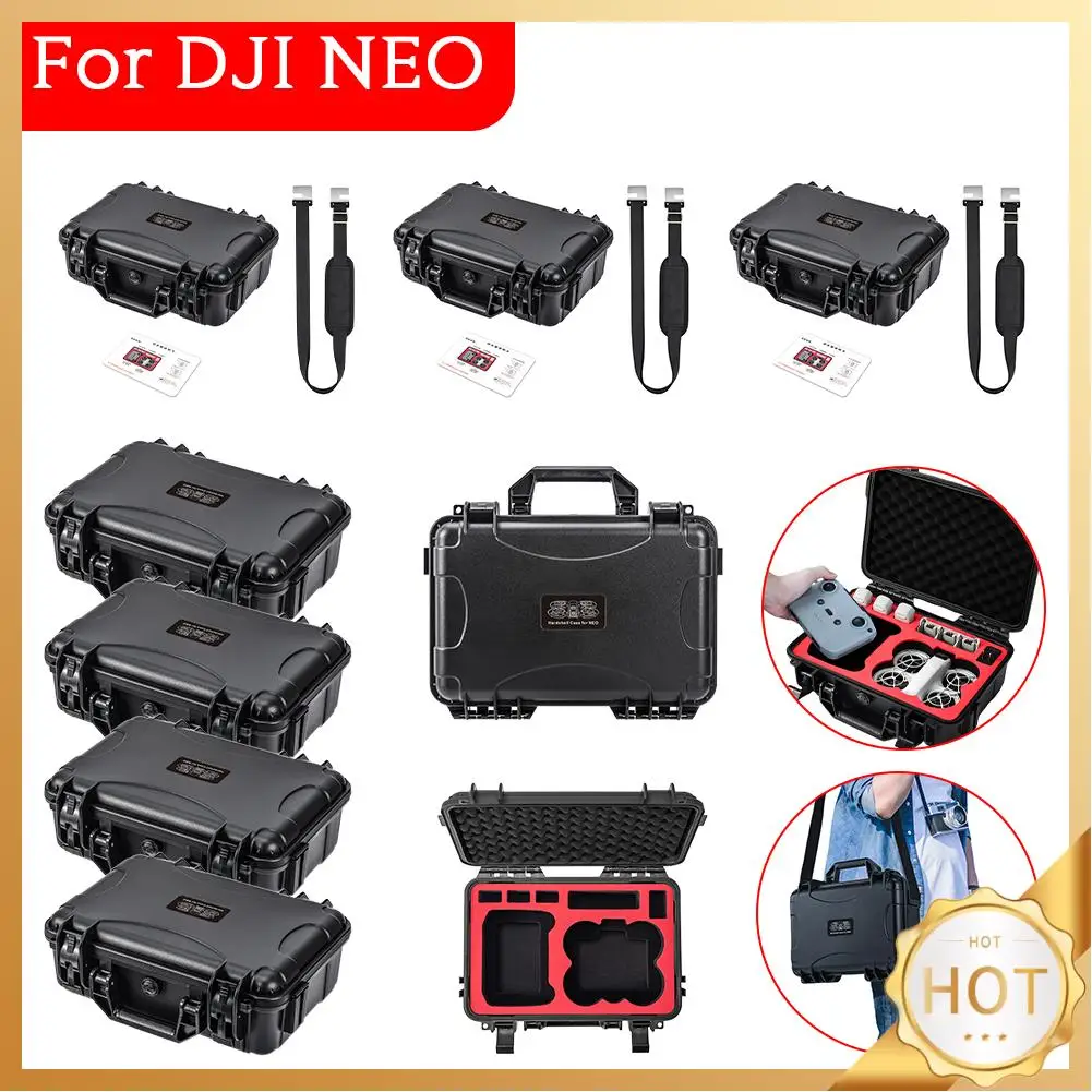 

Portable Storage Case Explosion-proof Hard Shell Box Waterproof Safety Handbag with Shoulder Strap for DJI Neo Drone Accessories