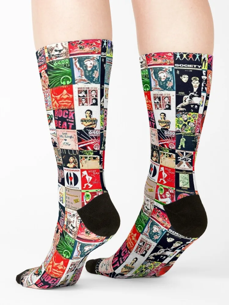 The New Wave Album Cover Collection (Color) Socks Rugby bright garter men cotton high quality sports stockings Socks Woman Men's