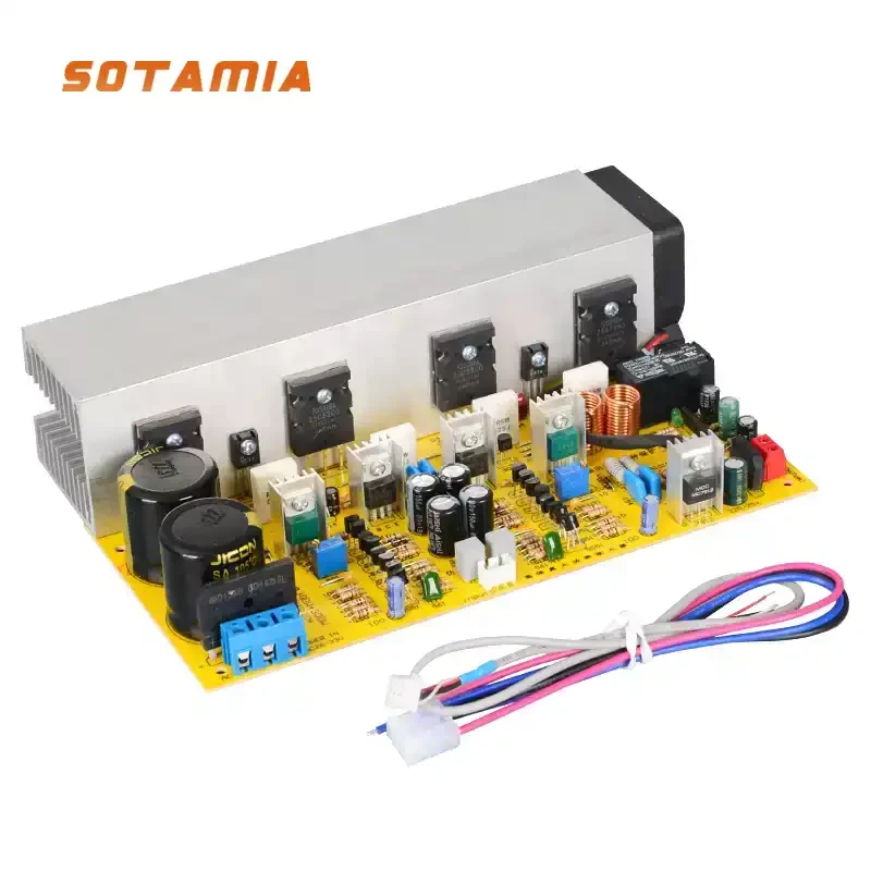 

Плата усилителя мощности SOTAMIA 1943/5200, 300 Вт x 2, Hi-Fi усилитель, двухканальный аудиоусилитель для колонок с радиатором, домашний усилитель