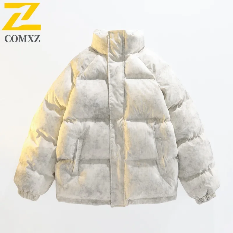 

COMXZ Высококачественная стеганая куртка, толстая рабочая одежда, повседневное теплое пальто для кемпинга, паркера, городская уличная одежда, зимняя мужская одежда с подкладкой
