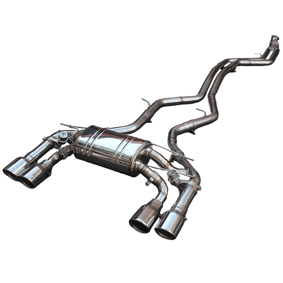 【Worldwide Shipping】 M2 F87/G87 Titanium Valved Exhaust System | 304 Stainless Steel Mid-Pipe | Quad Tips | +22HP Performance