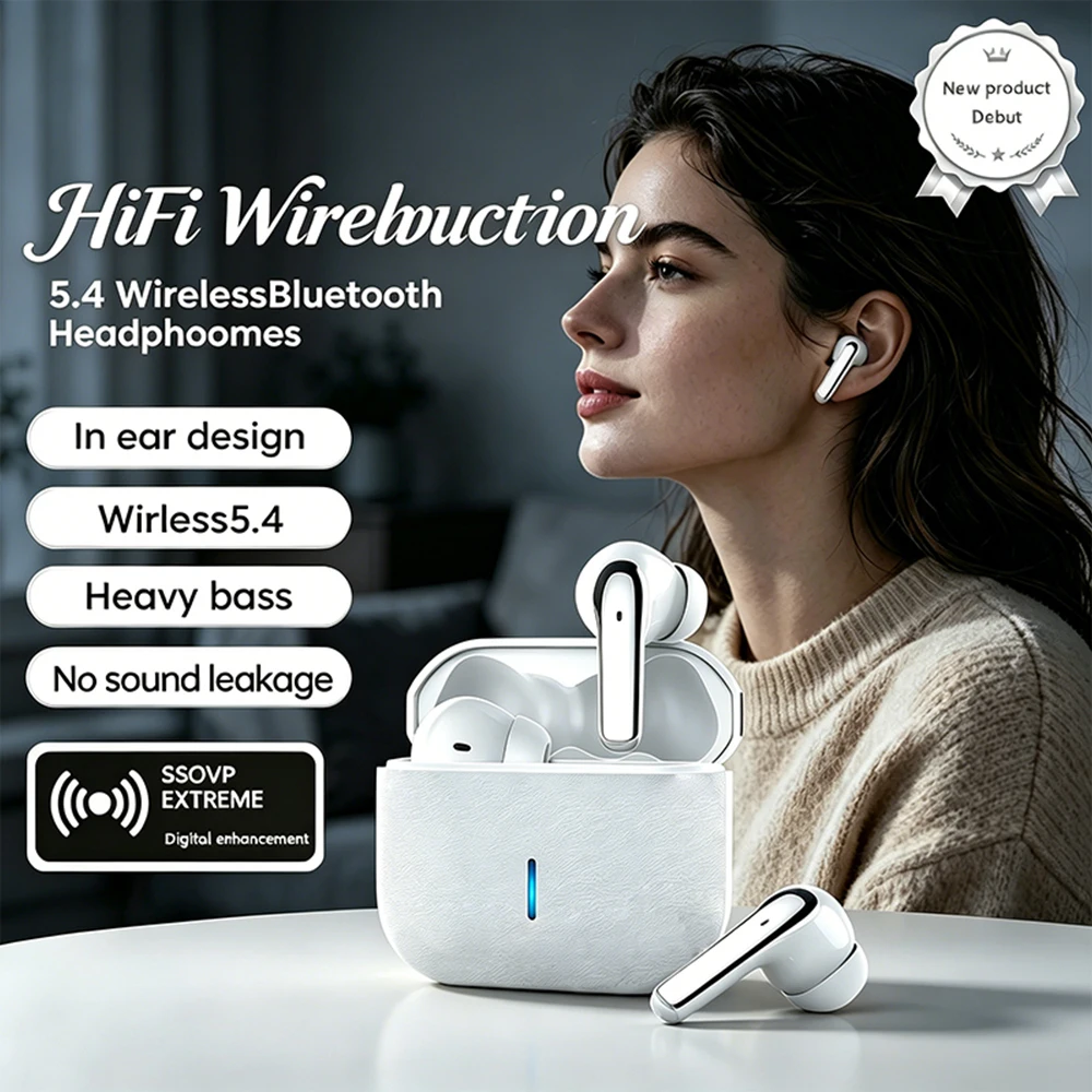 Auriculares Bluetooth K05 con Cambio de Dispositivo Múltiple, Larga Duración en Espera, Audio de Alta Definición - Entretenimiento y Uso en la Oficina sin Interrupciones