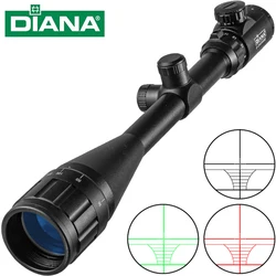 DIANA AOE 6-24X50 Scope Adjustable Green Red Dot Light Tactical Riflescope Reticle Optical Rifle Sight Hunting Scopes Air Gun