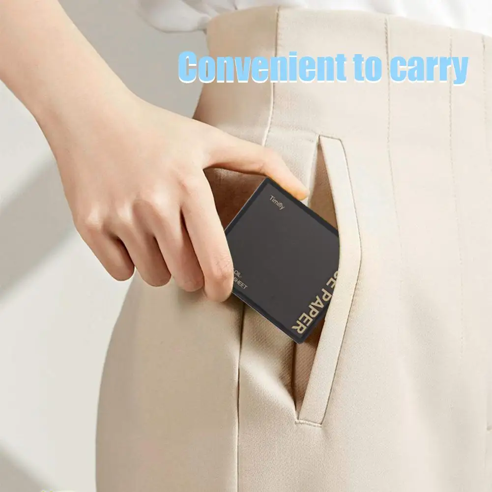 Papier buvard d'huile pour le visage, 100 pièces, avec bouffée de poudre miroir, contrôle de l'huile, absorption d'huile, nettoyage du visage, outils de maquillage de beauté, accessoires