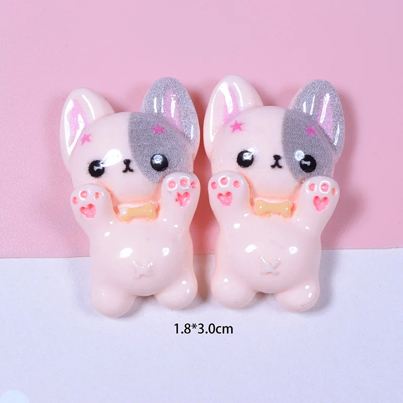 10pcs Kawaii Kitten Flatback Resin Cabochon Cartoon Cat Ornament for Christmas Decoration DIY Scrapbooking Accessories