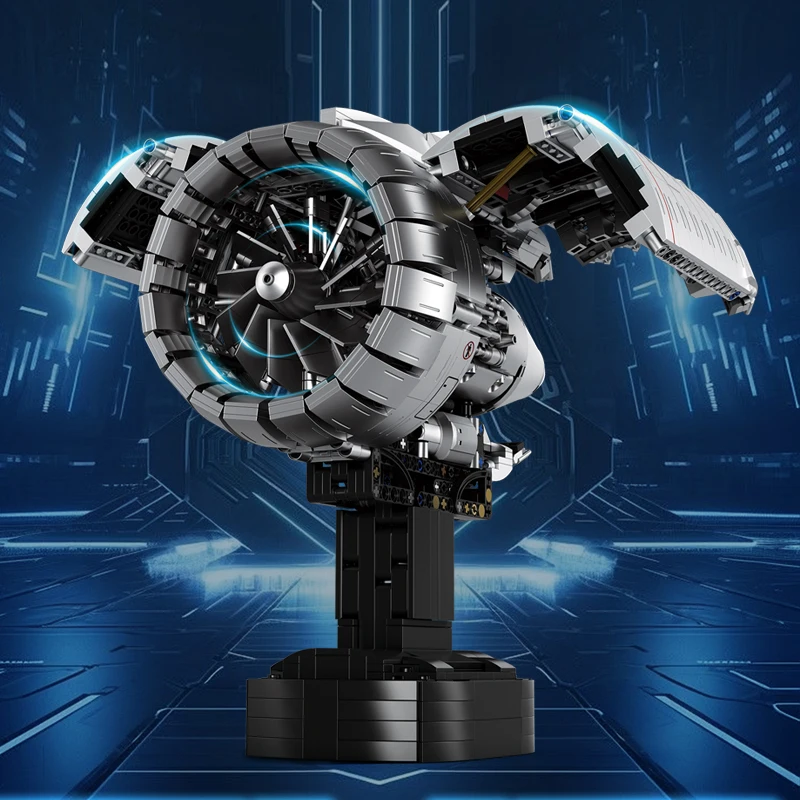 

Строительный блок, реактивный самолет, двигатель MOC, модель, орнамент, оригинальность, головоломка, сборка, игрушка, подарок для мальчика