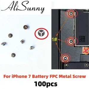 Bilashmart AliSunny 100 Battery FPC Metal Screw iPhone 11 7 8 Plus Inside Y000 1.2mm 1.0MM Y Tri Point Parts