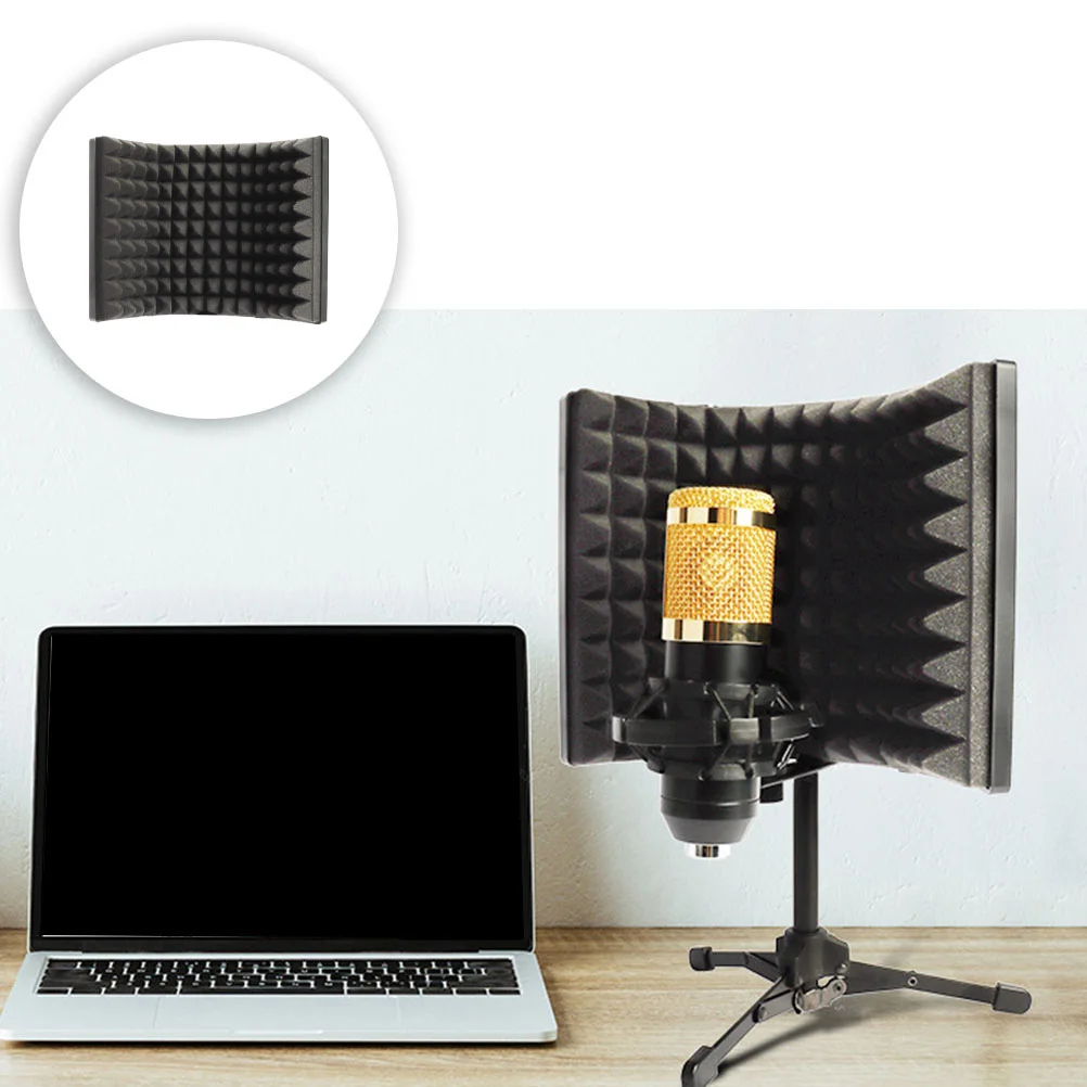 

Microphone Windshield Sound Absorbing Cover Noise Proof Screen Recording Shield Isolation Accessory ABS Durable Practical Dust
