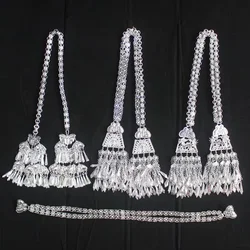 Hmong Waist Band Miao Silver Jewelry Ethnic Minority Stage Costumes Cummerbunds Festival Accessories Hmong Bijoux Belts