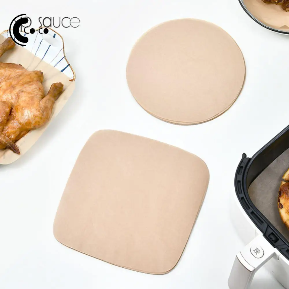 Barbecue Pad Paper Non-stick Steaming Mat Non-stick Oil-absorbing Air Fryer Accessories Air Fryer Disposable Paper Food Grade