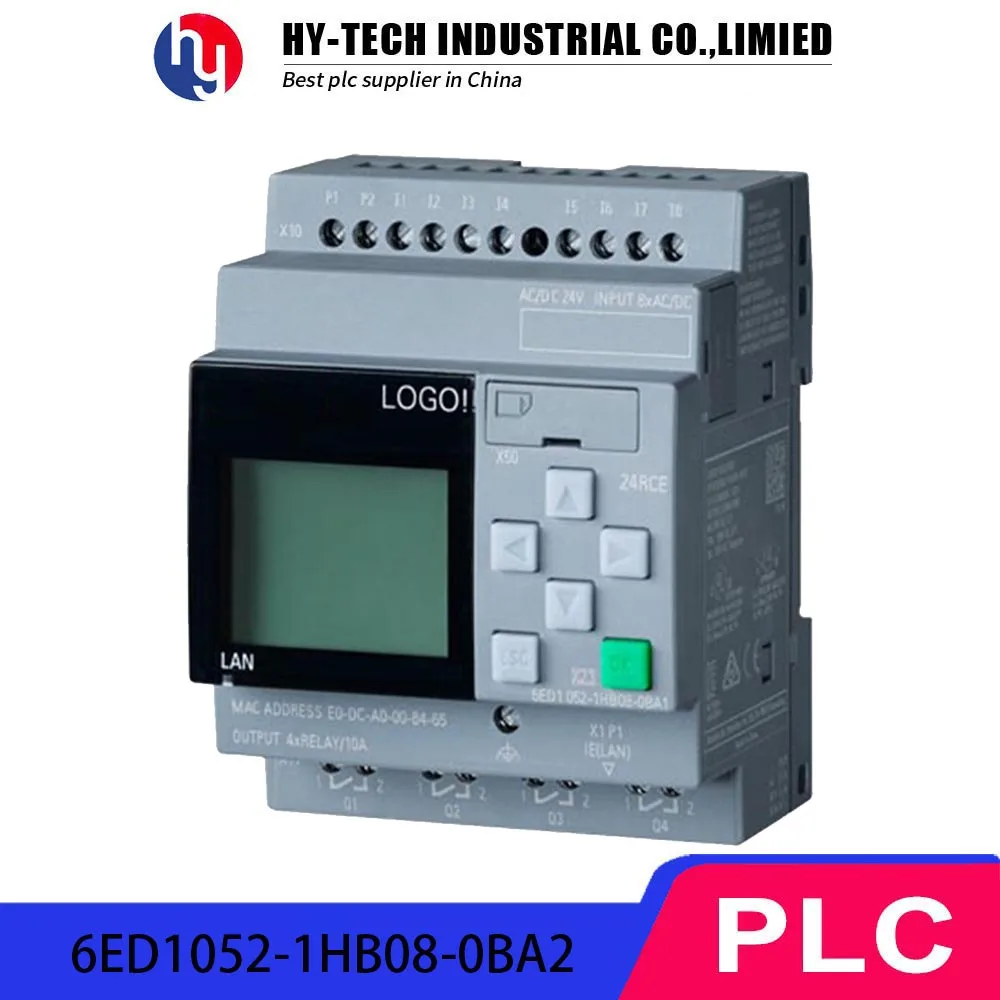 

Smart Factory Control Module 6ED1052-1HB08-0BA2 24V AC/DC 8DI/4DO Expandable Design with Integrated Web Server & SD Card Slot