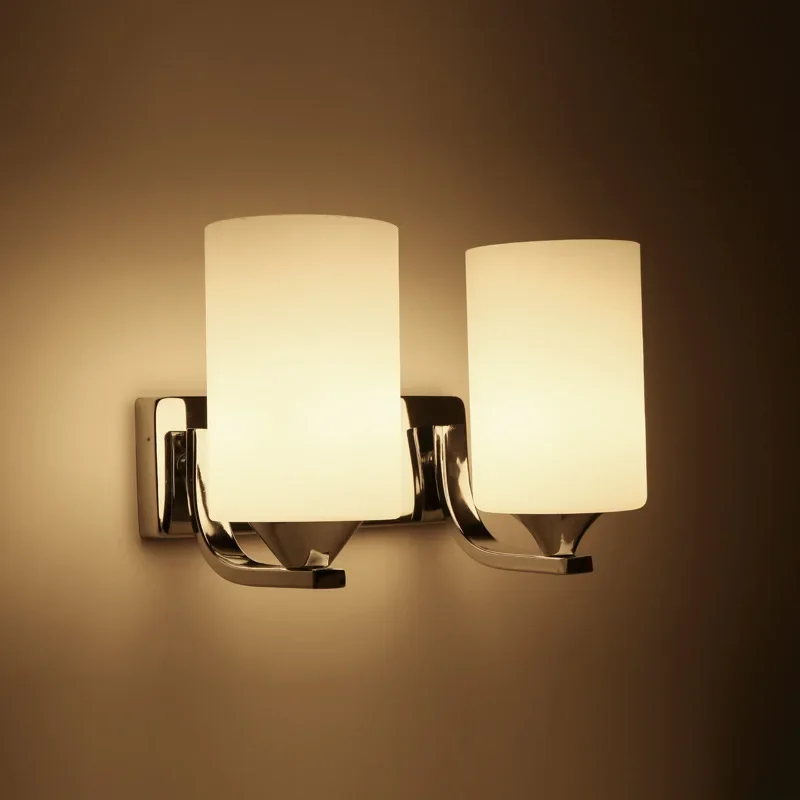 

Fashion Glass Wall Light Modern E27 Led Mirror Wall Lamp Corridor Bedroom Living Room Bedside Lighting Lampada Sconce