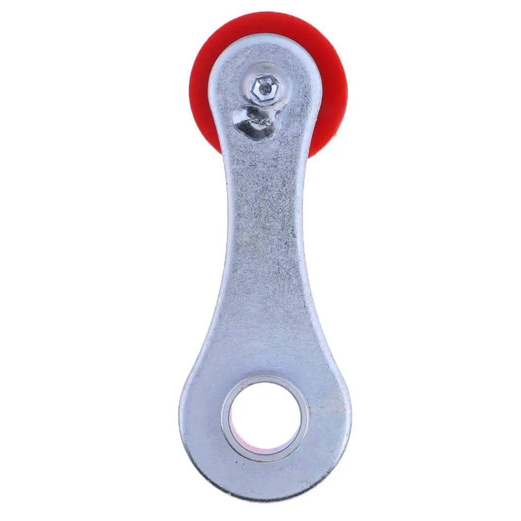 

Motorcycle Chain Tensioner Spring Roller Wheel Idler Guide Red Metal Slider for Mini Bike Chain Stretch Adjustment