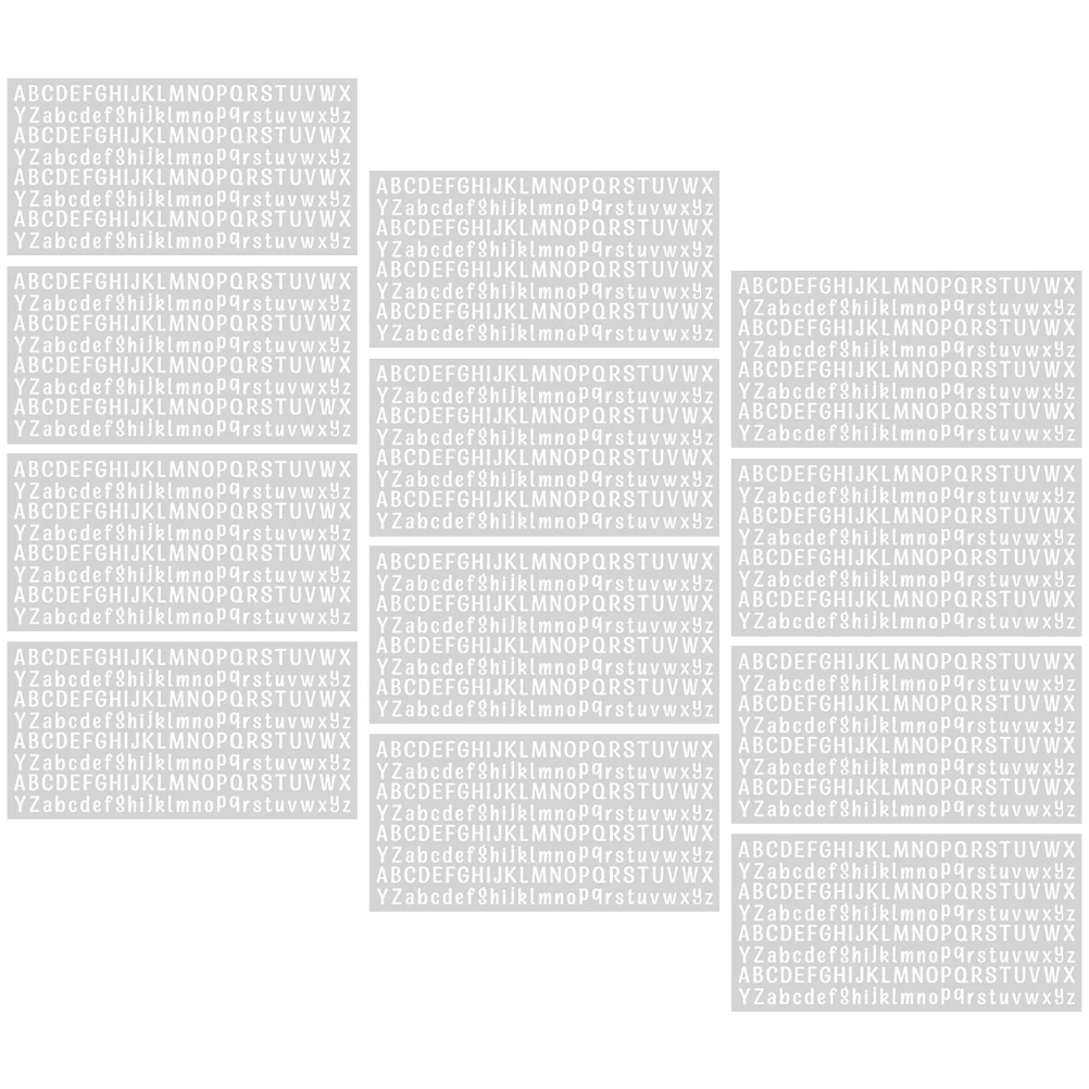 

2500 Pcs Sheets Waterproof Letter Stickers 1 2 Inch White Vinyl Laptop Mailbox Decals Diy Mailbox Decals Scrapbooking