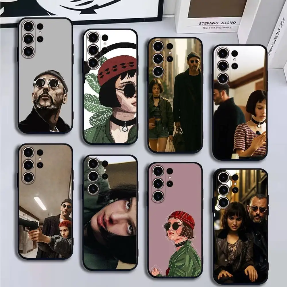 

Film Leon The Professional Phone Case For SamsungS25,24,21,22,23,30,Ultra,20,Plus,Fe,Lite,Note,10,9,Soft Black Cover