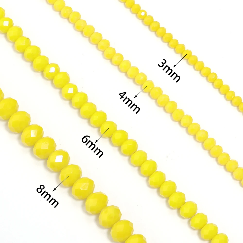 1 Strand Crystal Beads Multicolor Faceted Flat Round Beads Loose Spacer Glass Bead For DIY Jewelry Making Necklace Bracelet