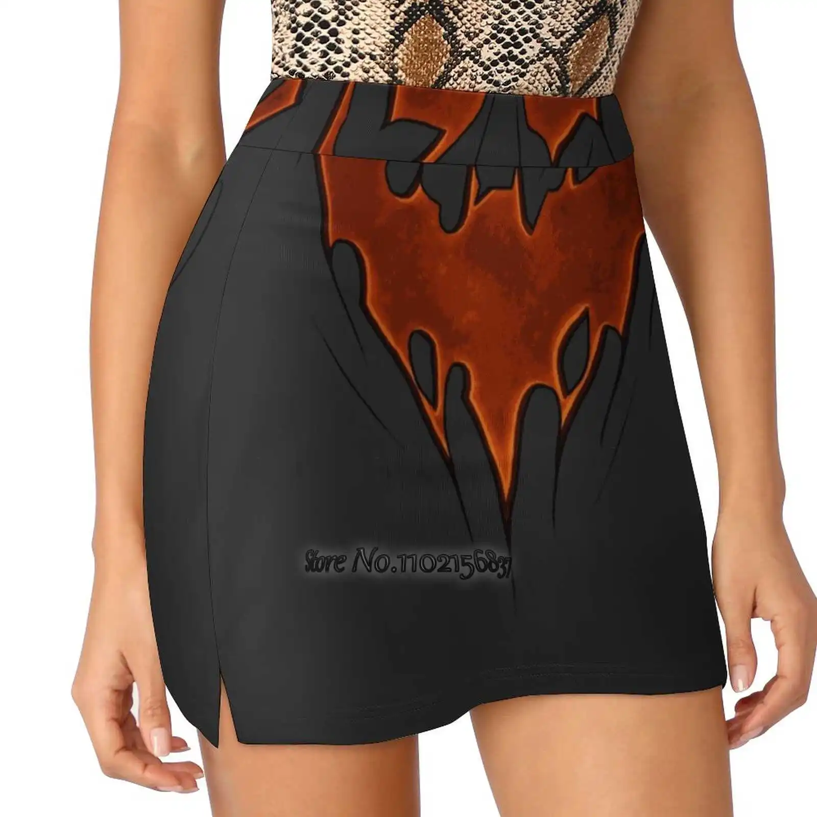 Scarecrow Knightmare Bat Symbol Women Mini Skirt Two Layers With Pocket Skirts Sport Fitness Running Skorts Scarecrow Arkham