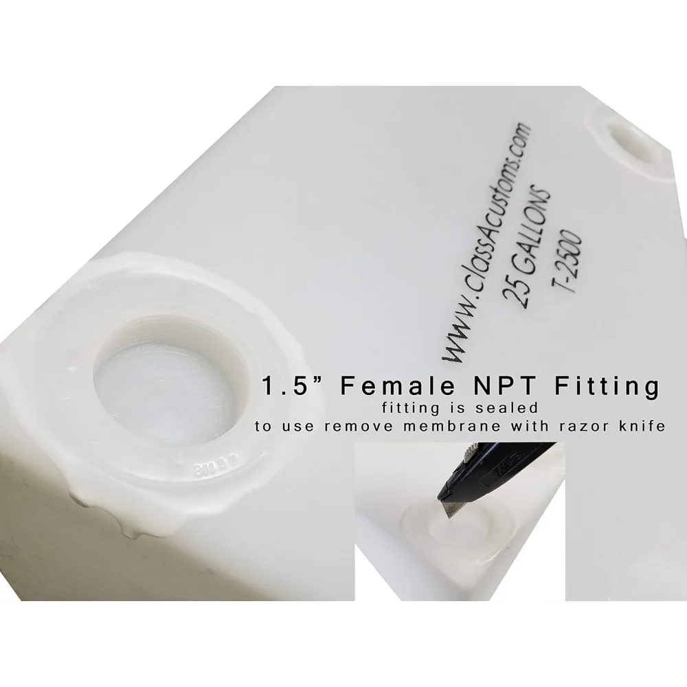 مجموعة خزانات المياه المزدوجة RV - سعة 5 جالون منعش وتخزين رمادي سعة 7 جالون