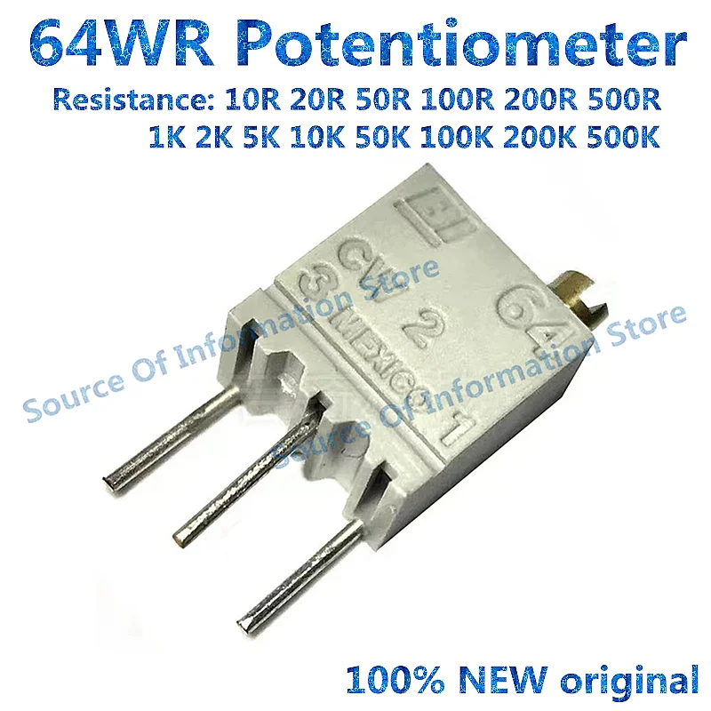 

10PCS BI 64WR Precision Trimming Multi-turn Potentiometer 3266W 1K 5 10 50 100 200 500K 10R 50R 200R 100% New original