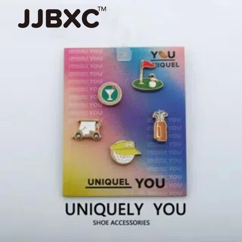 

Набор аксессуаров для пряжек для обуви JJBXC (с картоном) Металлическая модная серия для гольфа