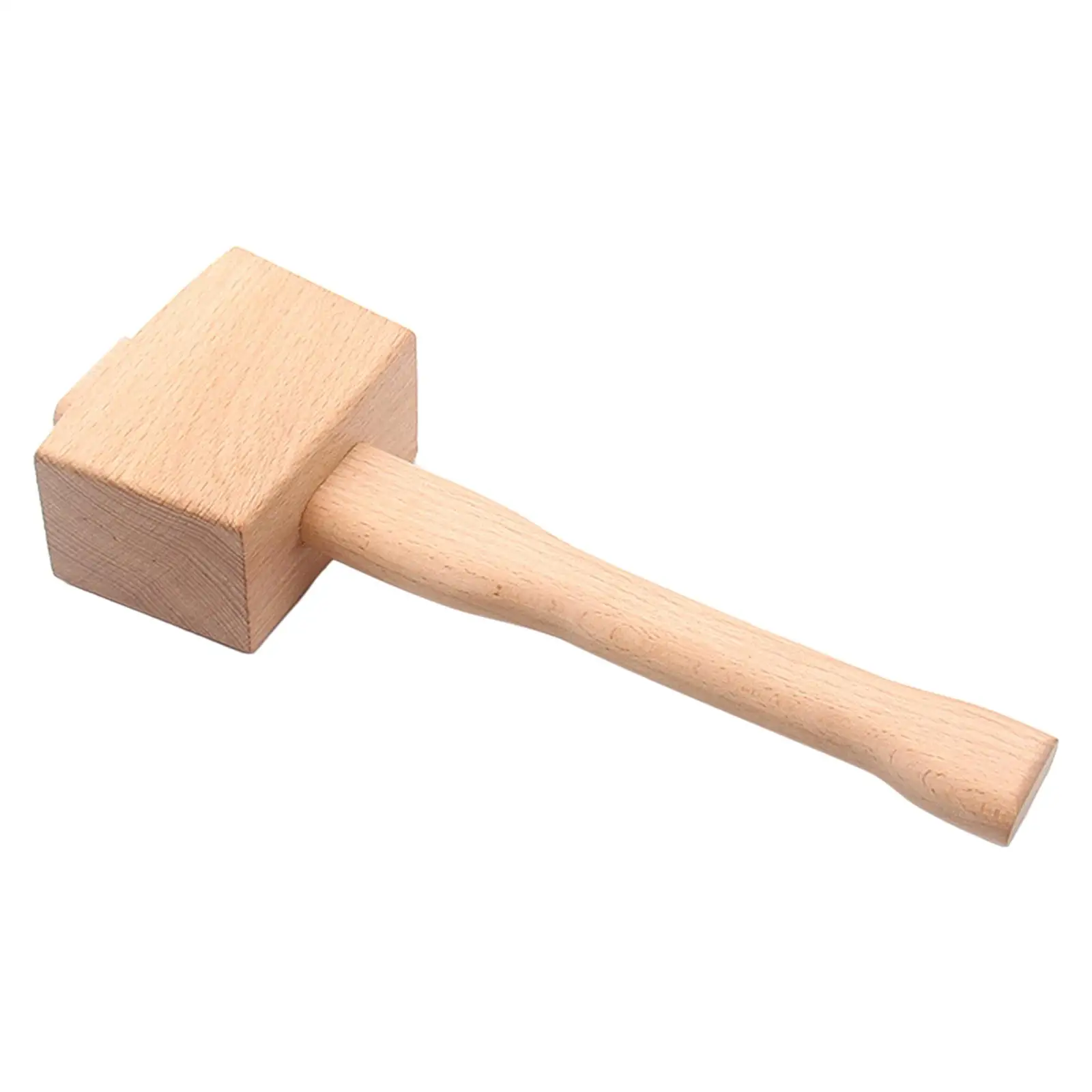 Beech Solid Wood Mallet Square Hammer Accessory Durable Hammer Wooden Mallet