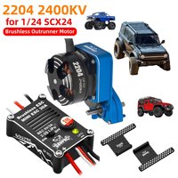 2204 2400KV Brushless Outrunner Motor W/ Transmission and 30A ESC for SCX24 RC Crawler Axial 1/24 RC Car Truck