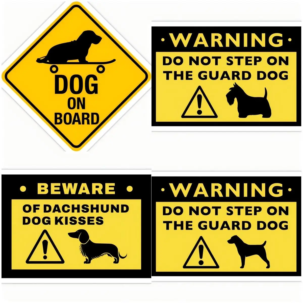 

Warning dog Sign Sticker Window Bumper Trunk Decal JDM Funny Car Styling Graffiti Cartoon Car Decoration
