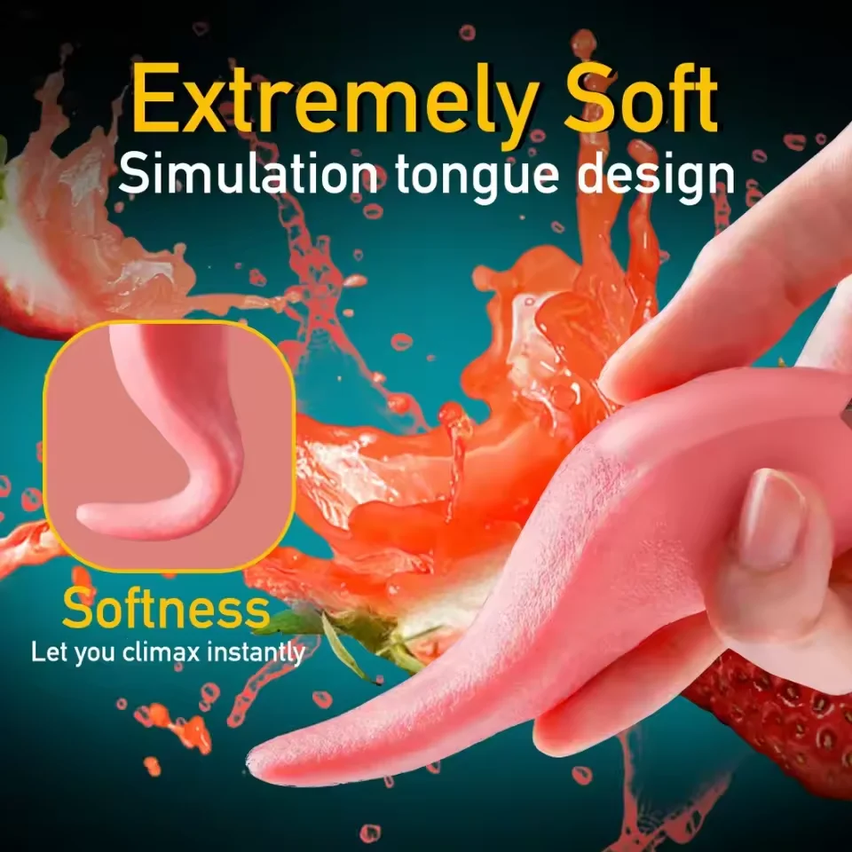 Realistic Tongue Licking Vibrator for Women G Spot Clitoris Nipple Stimulator Blowjob Vagin Massager Masturbator Sex Toys Adult - Image 3