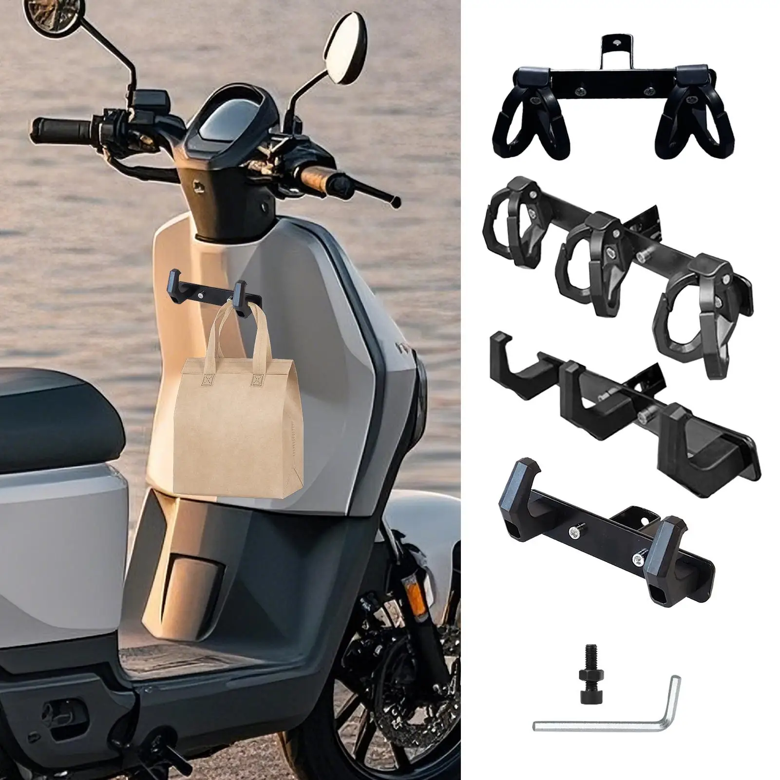 

Electric car Front Hook Multifunctional Motorbike Bag Hook Handlebar Mount Electric Scooter Hangable Pothook Accessories
