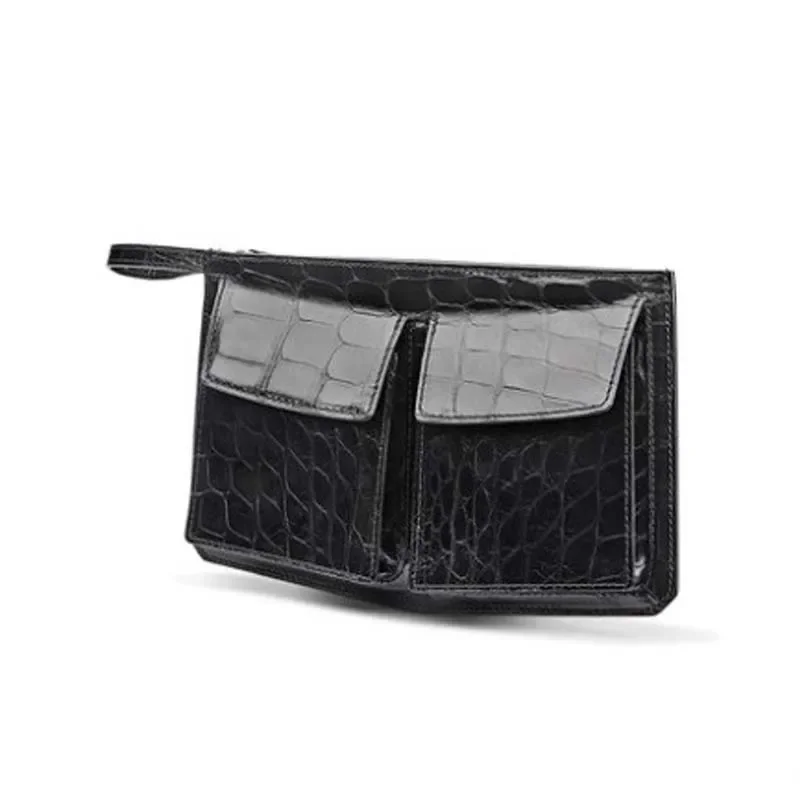 Gete nova chegada crocodilo homens sacos de embreagem masculino maré saco de mão negócios lazer grande capacidade bolsa de pulso dos homens