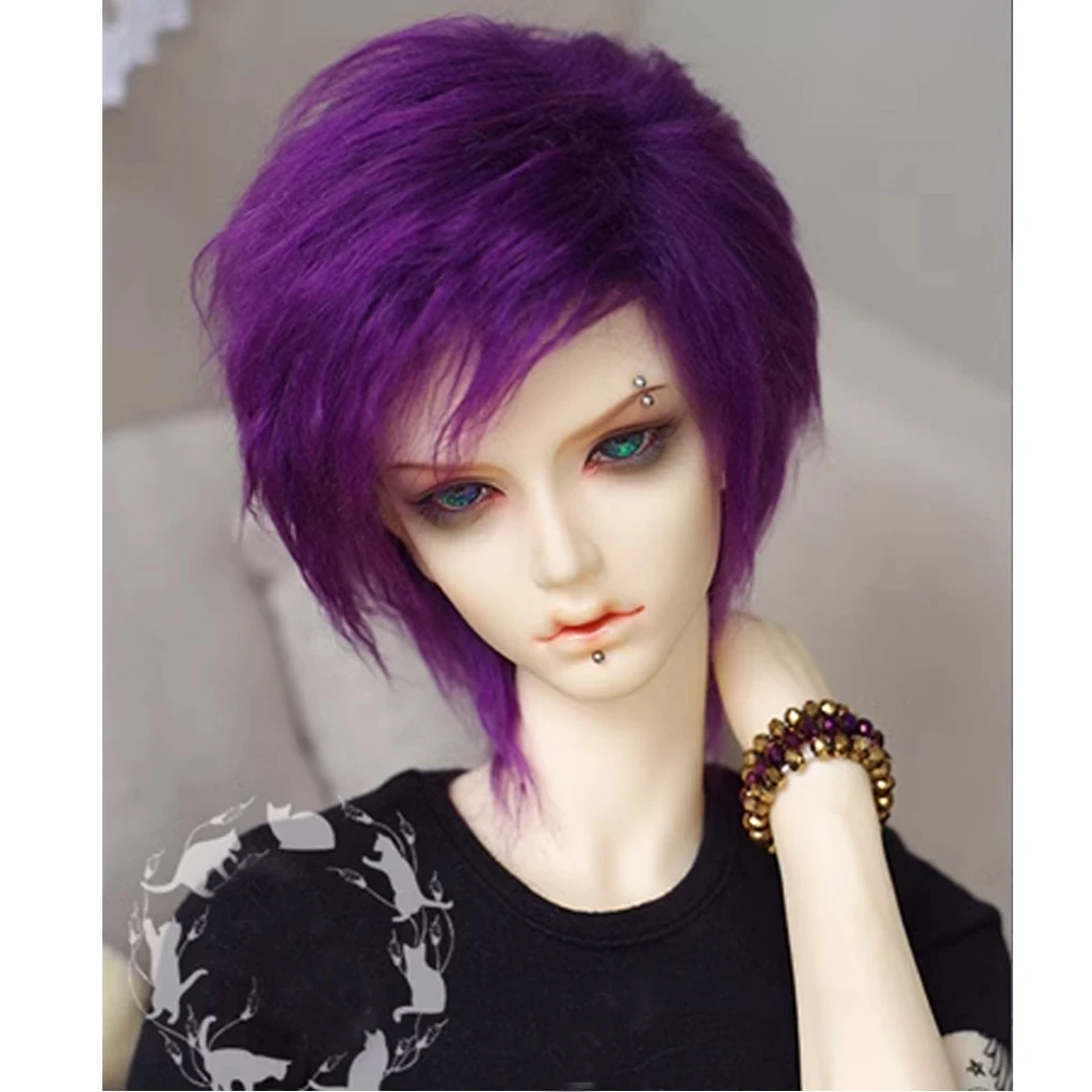 

[wamami] Purple Long Wool Hair Wig For SD DZ MSD AE Pukifee Lati 1/3 1/4 1/6 1/8 1/12 BJD Dollfie