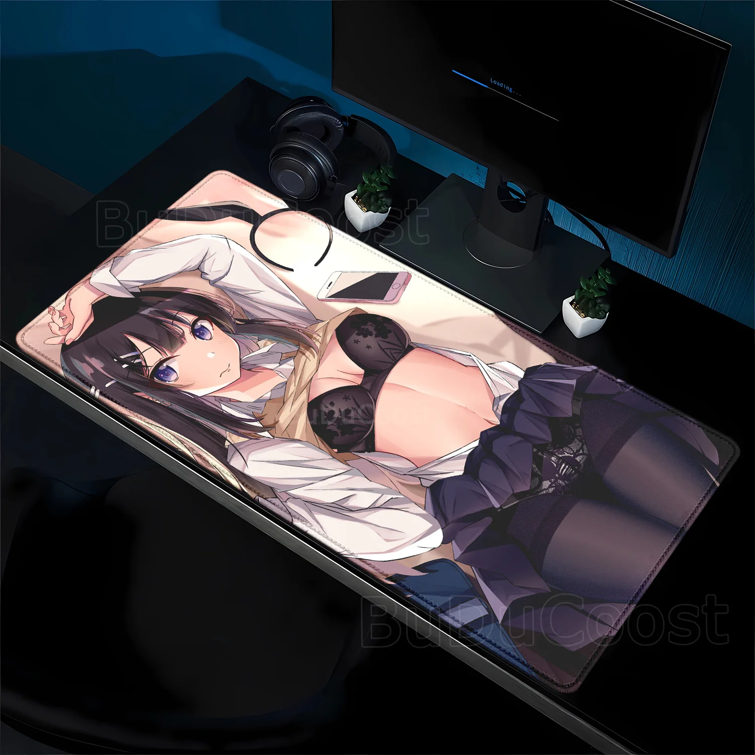 

Bunny Girl Sakurajima Mai Mouse Pad Desk Mouse Pad Cute HD Desk Mats Extended Gaming Keyboard Large XXL Gamer overlock Mousepad