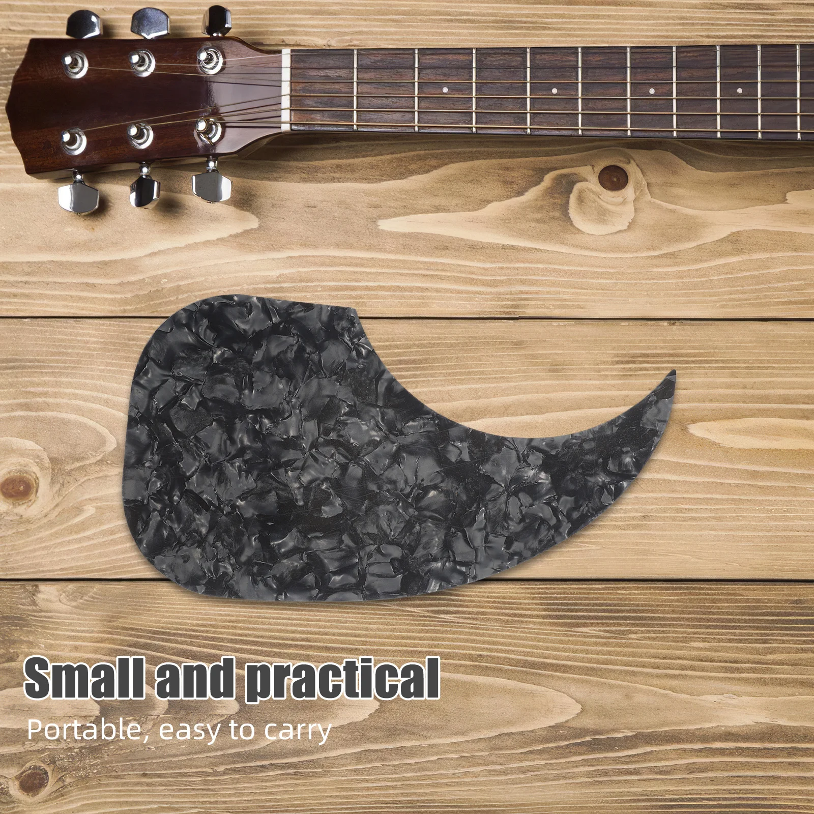 

2Pcs Waterdrop Shaped Self-Adhesive Guitar Pickguard Acoustic Folk Instrument Lightweight Construction Effortless Playability