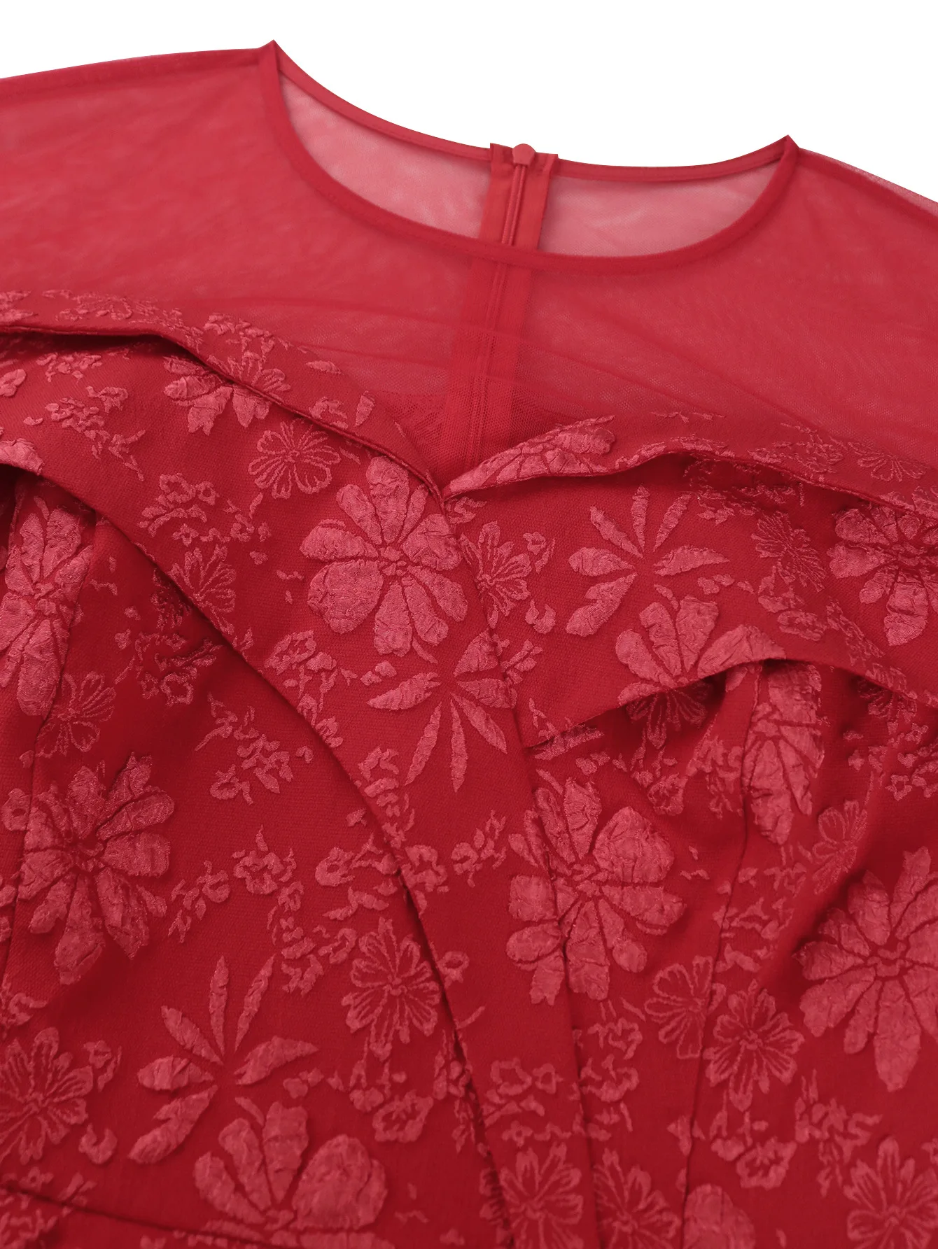Elegant Lace Jacquard เอวสูง Ruffled ชุดราตรี Body-กอดชุดจัดเลี้ยงสําหรับผู้หญิง 2025 ใหม่แฟชั่น