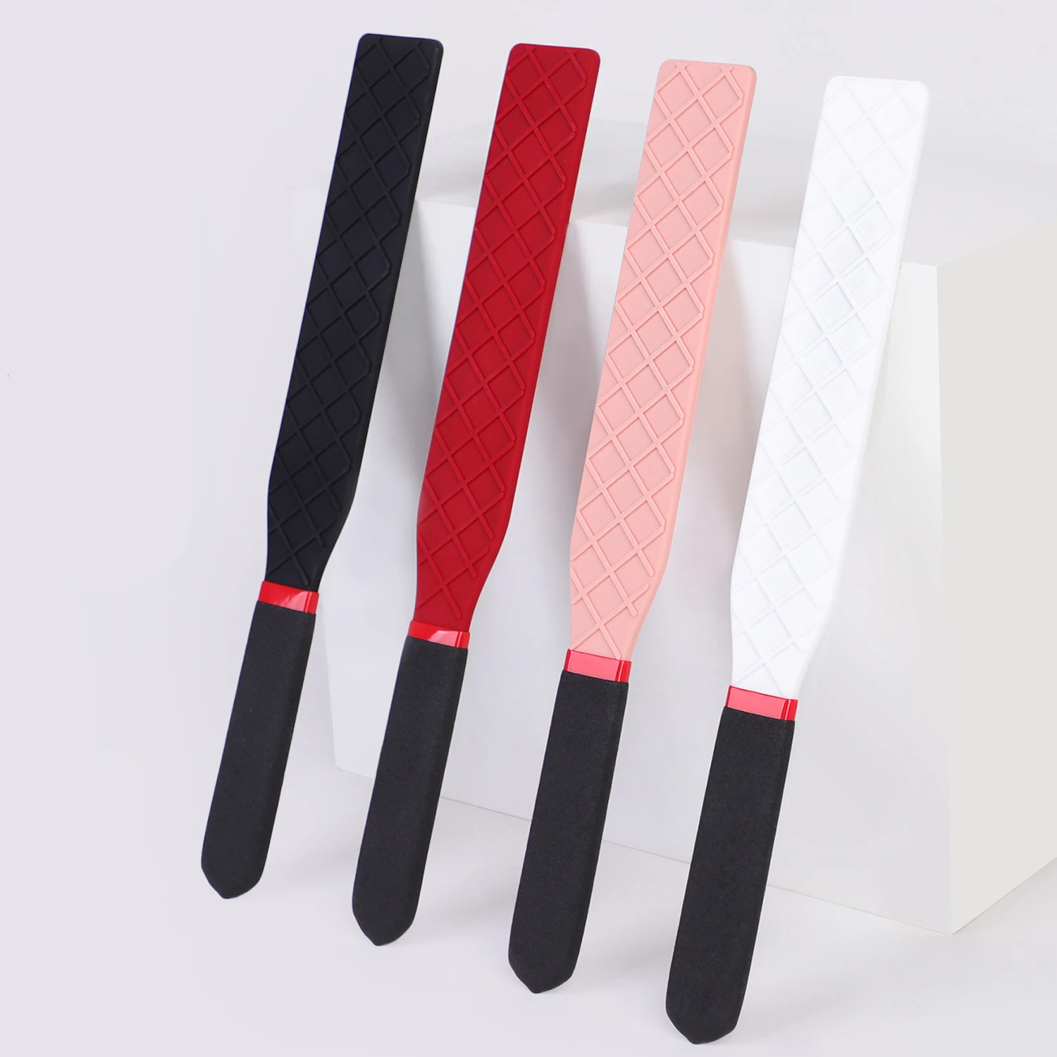 33,5 cm siliconen paardensport paardenzweep - rijzweep Flogger spanking peddelzweep voor paard