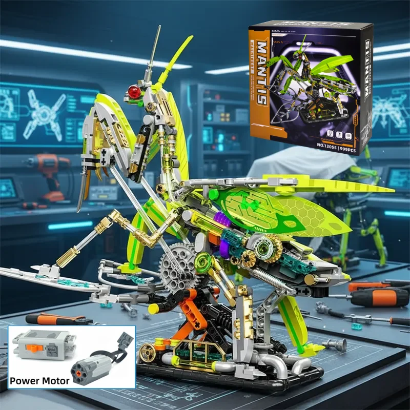 

Механическая модель богомола MOC, конструктор из строительных блоков, набор для сборки животного, DIY-набор для настольного декора, игрушка для подарков на день рождения