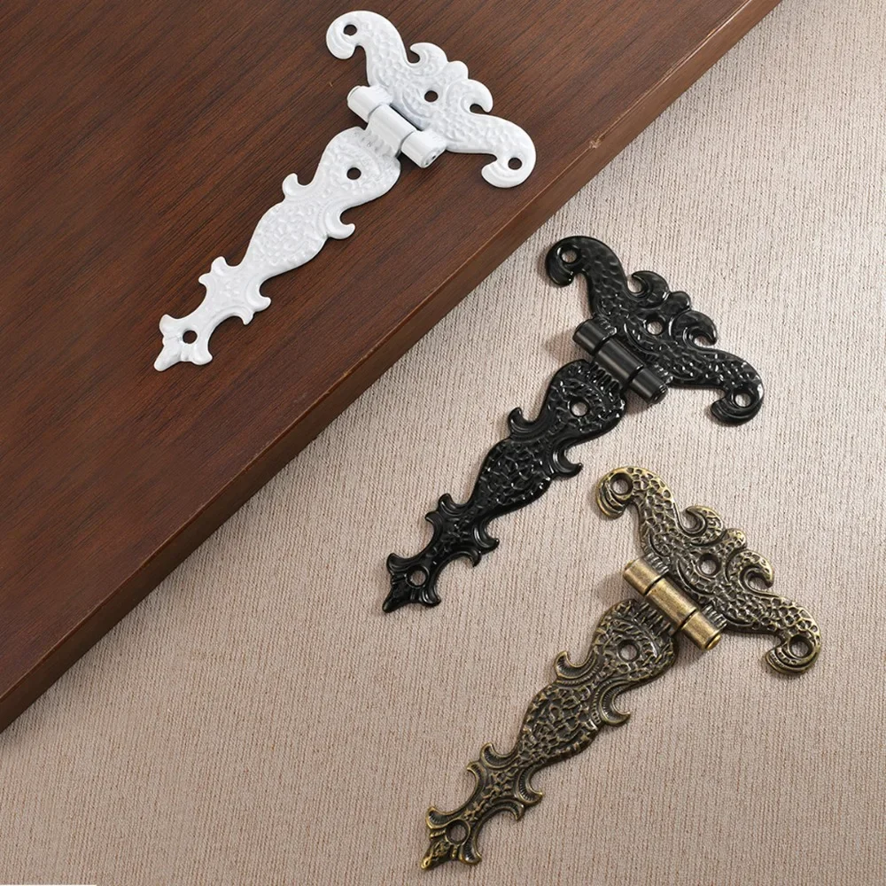 10pcs Bronze Zinc Alloy Hinge Furniture Fittings Butt Hinges Antique Wooden Box Decorative Hinge Repair Kit Furniture For Home