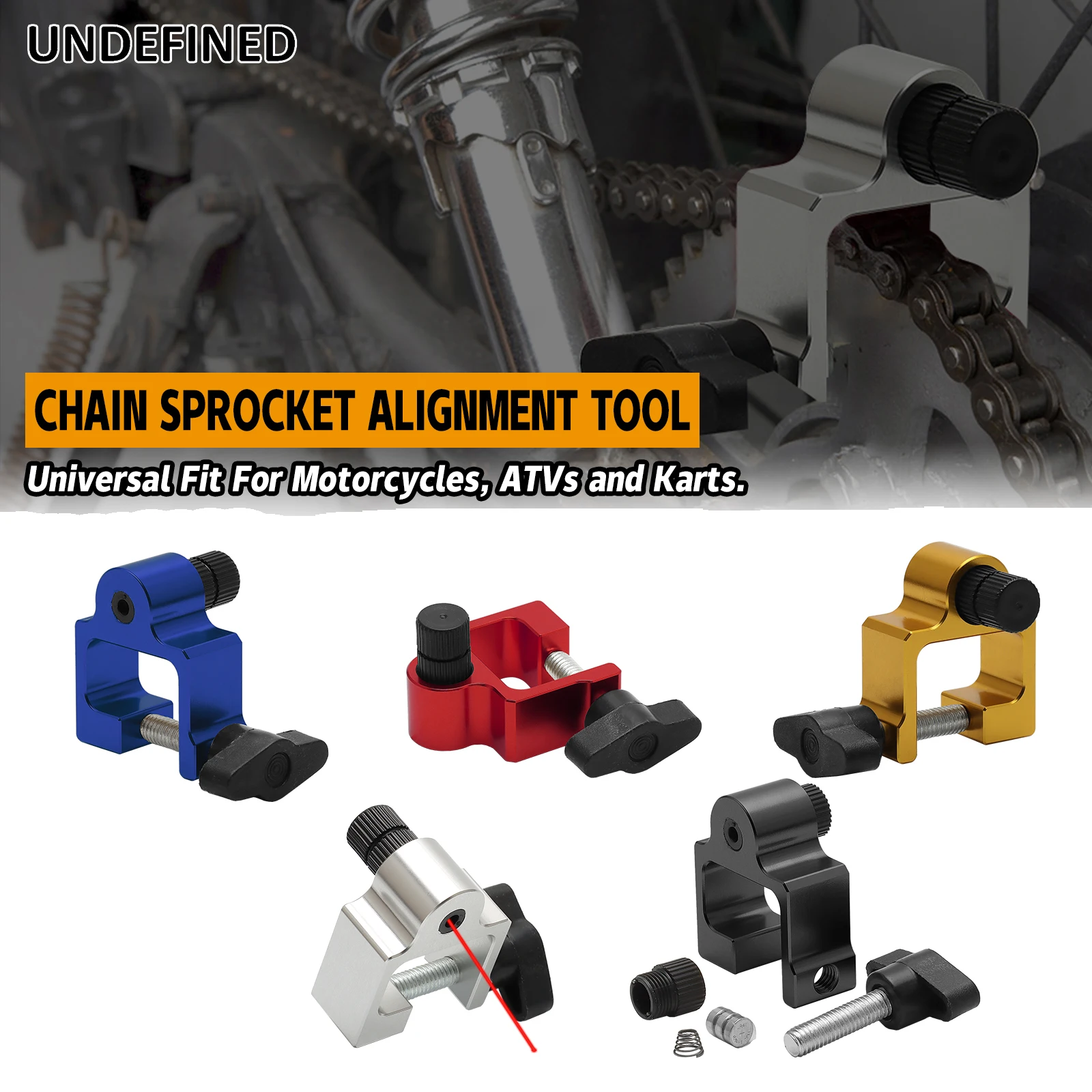 Универсальный инструмент для выравнивания лазерной звездочки мотоциклетной цепи, инструмент для выравнивания цепи ATV для KTM Honda Yamaha Kawaasaki Suzuki Beta