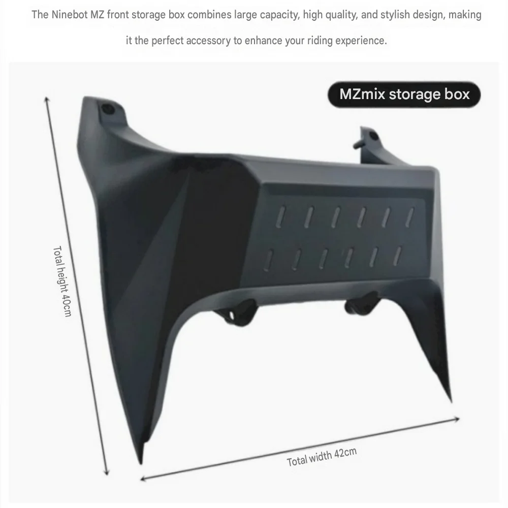 For Ninebot MZmix 2025 Model Front Storage Box Large Capacity Storage Basket Original Mount Practical E-Bike Storage Accessory