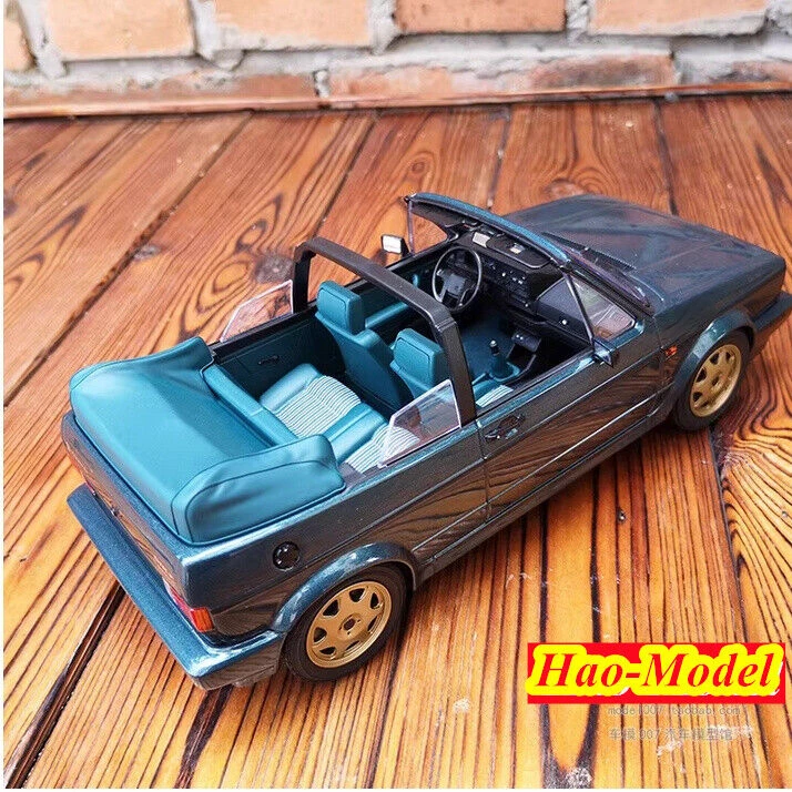 Norev 1:18สำหรับ VW Golf โมเดลเปิดประทุนรถโมเดลรถเหล็กหล่อเครื่องประดับโลหะสำหรับเด็กผู้ชาย kado ulang tahun การแสดงผลงานงานอดิเรก