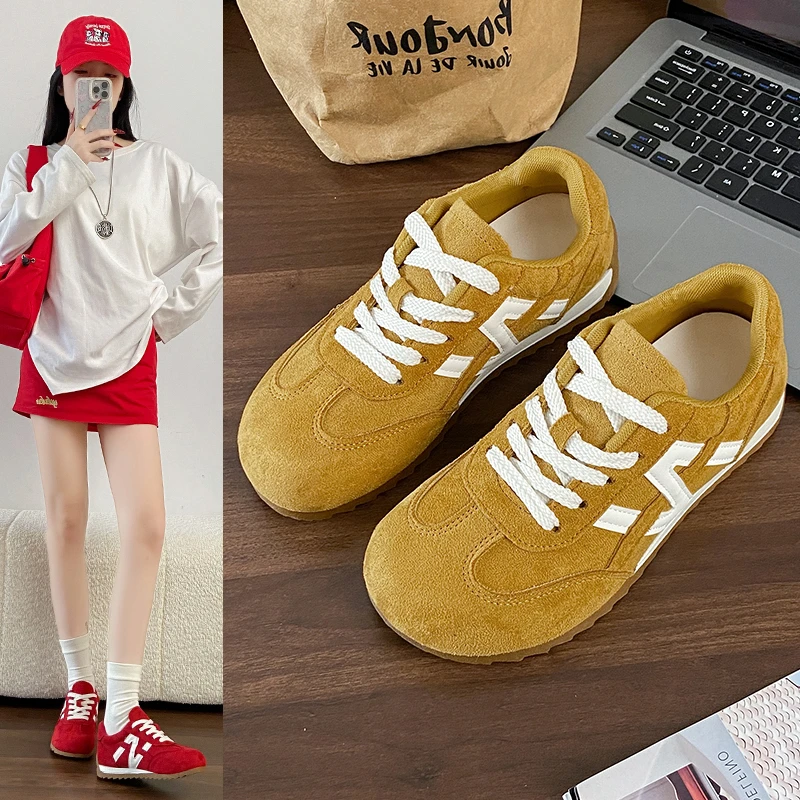 2027 New Fashionable Casual Sports Shoes with Color Blocking Design Outdoor Simple Versatile and Comfortable Women's Shoes