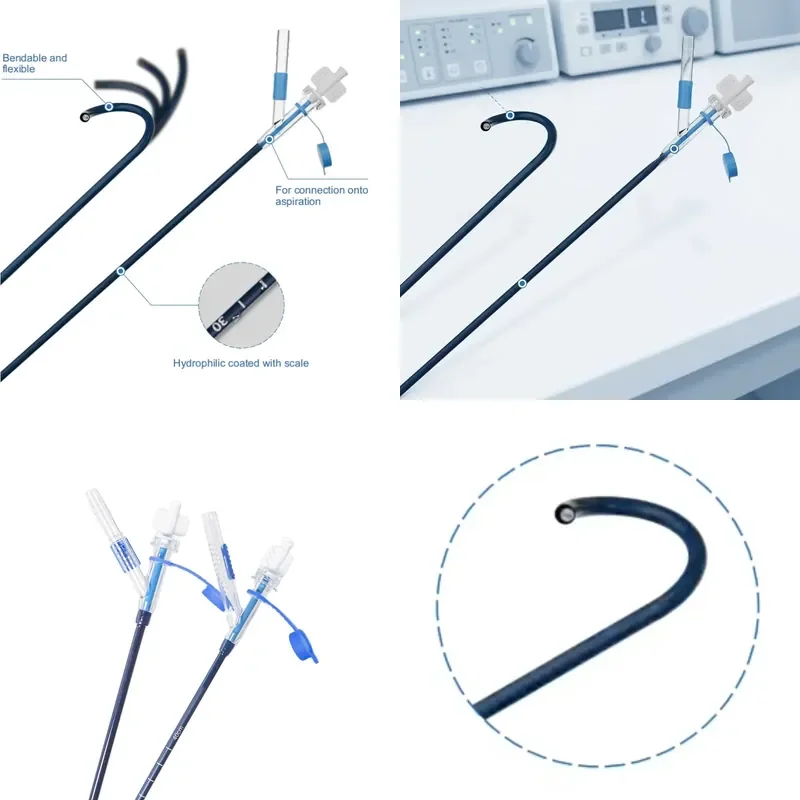 CE Marked Ureteral Access Sheath with Suction-Reduce Intrarenal Pressure Improve Stone Clearance